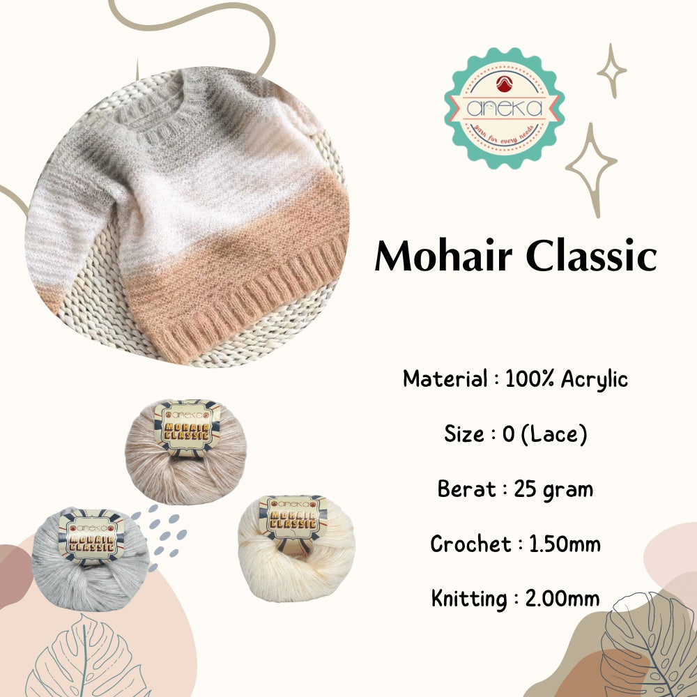 KATALOG - Benang Rajut Mohair Classic / Benang Anggora PART 3