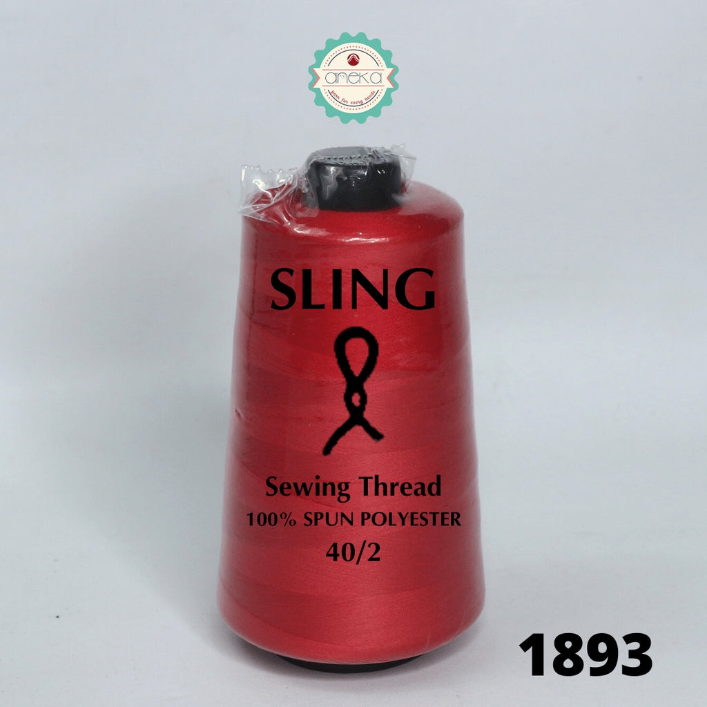 Benang Jahit Sling 5000 Yard 40/2 Spun Polyester Satuan Eceran