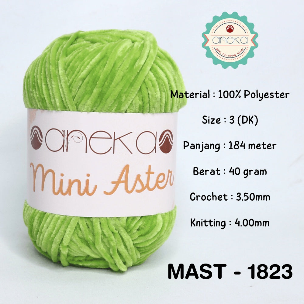 KATALOG - Benang Rajut Mini Aster / Velvet / Bludru Yarn