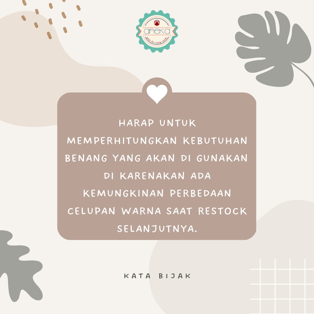 KATALOG - Benang Rajut Wool Aneka / Wol / Siet Yarn 200 gram (BENTUK HANK, TIDAK DIGULUNG) Part 1