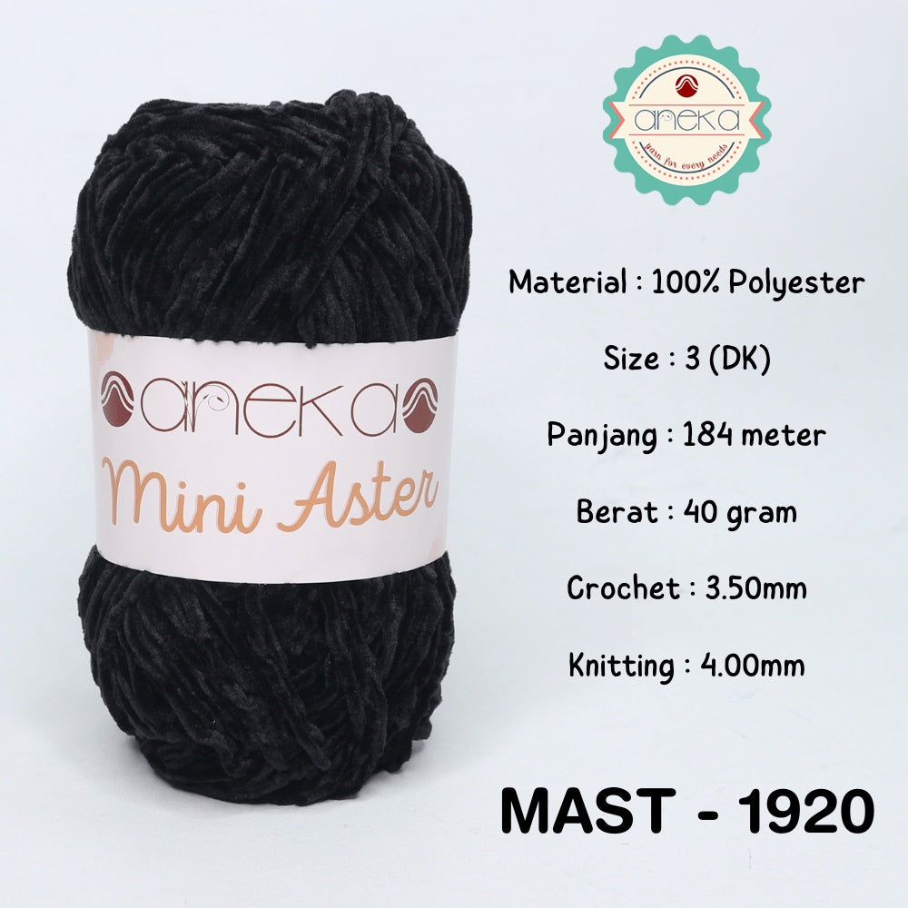 KATALOG - Benang Rajut Mini Aster / Velvet / Bludru Yarn