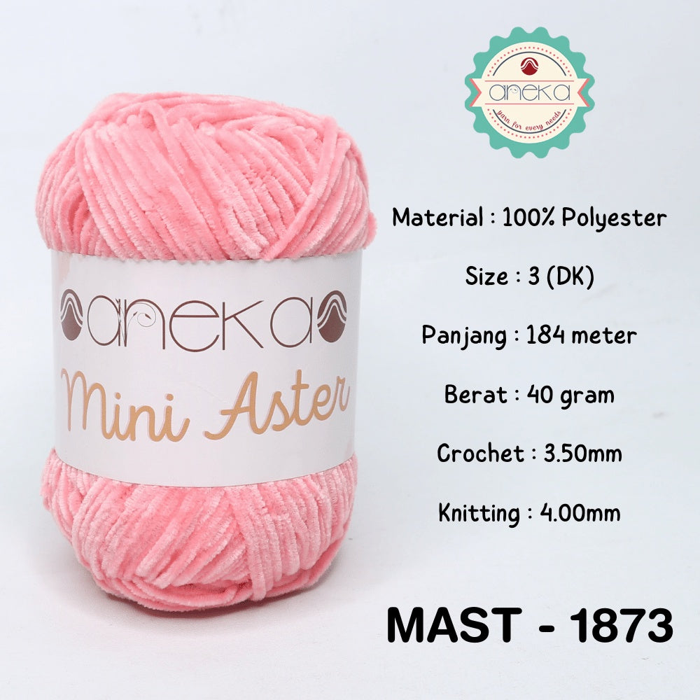 KATALOG - Benang Rajut Mini Aster / Velvet / Bludru Yarn