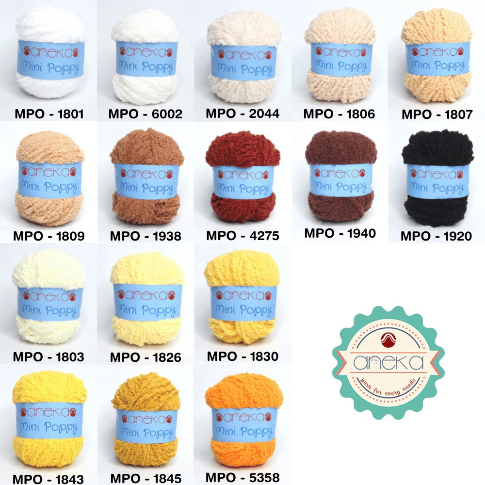 CATALOG - Mini Poppy Towel Knitting Yarn / Towel Yarn