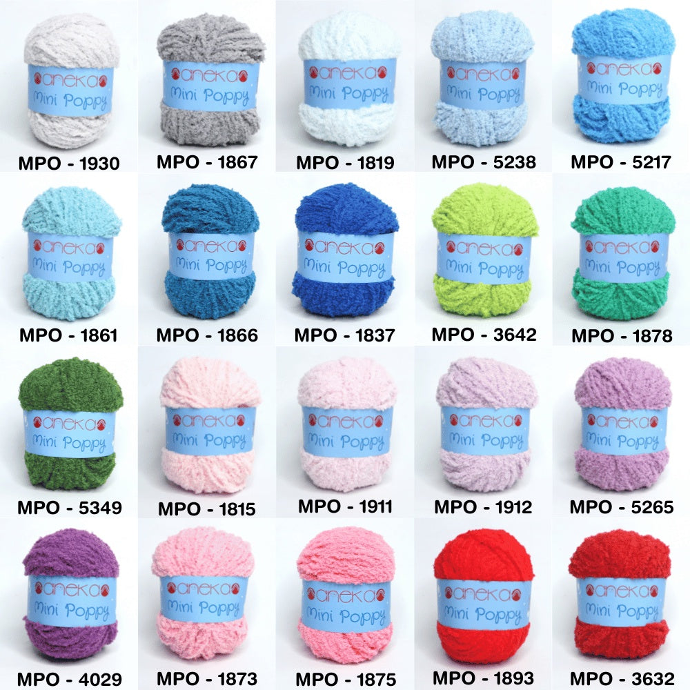 CATALOG - Mini Poppy Towel Knitting Yarn / Towel Yarn