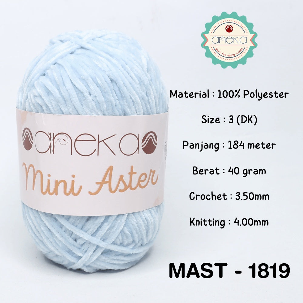 KATALOG - Benang Rajut Mini Aster / Velvet / Bludru Yarn