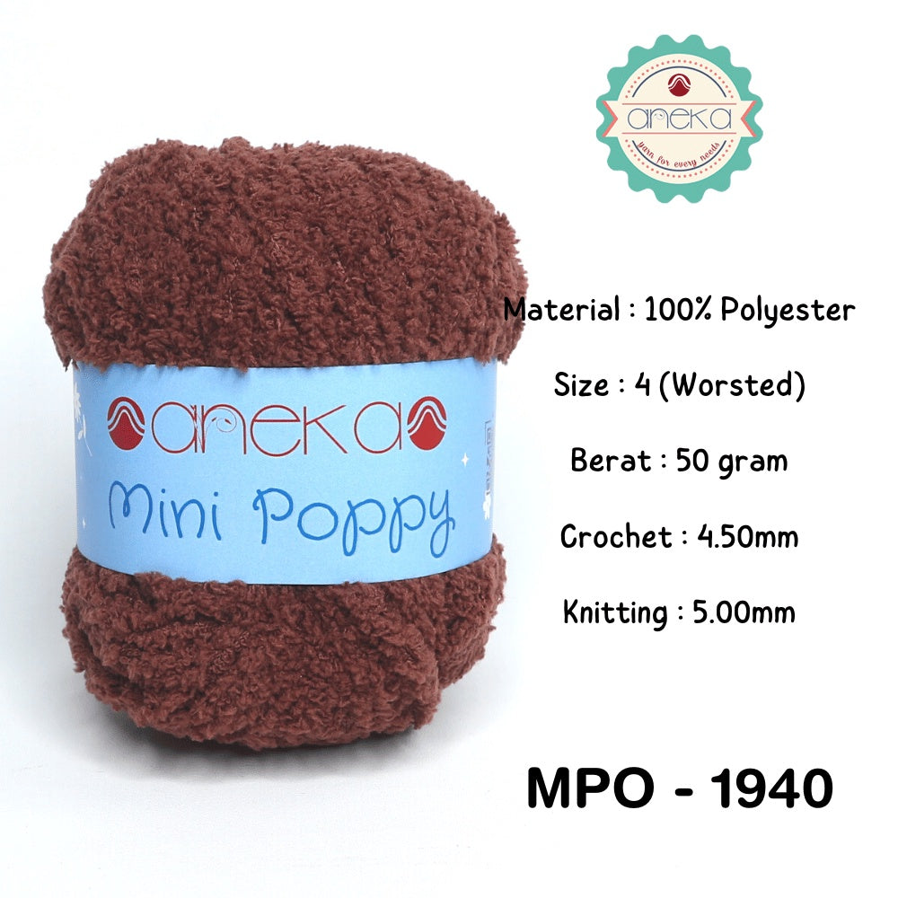 KATALOG - Benang Rajut Handuk Mini Poppy / Towel Yarn