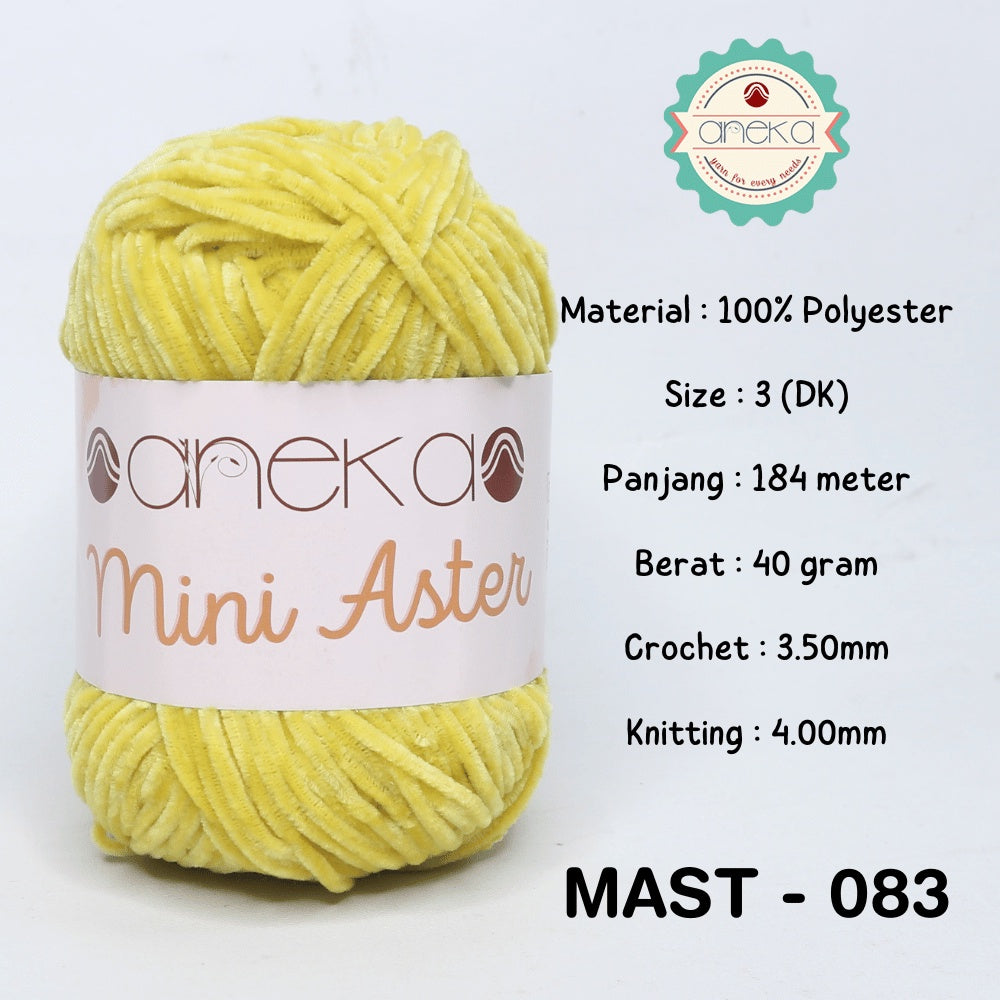 KATALOG - Benang Rajut Mini Aster / Velvet / Bludru Yarn