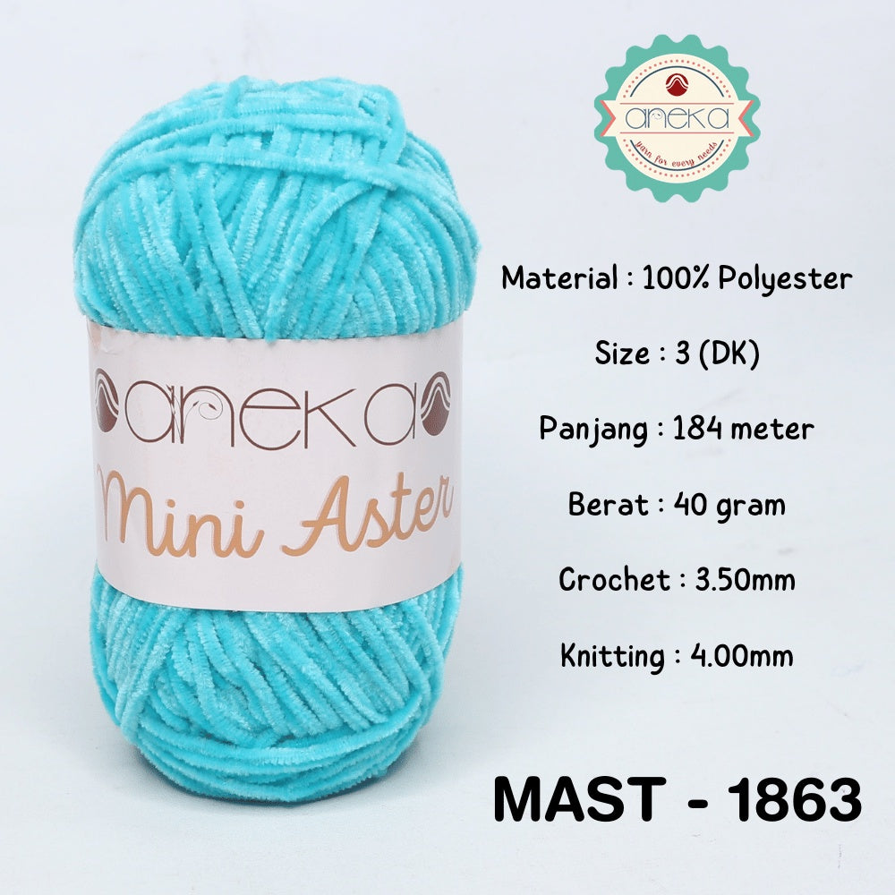 KATALOG - Benang Rajut Mini Aster / Velvet / Bludru Yarn