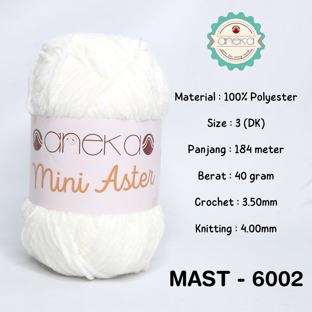 KATALOG - Benang Rajut Mini Aster / Velvet / Bludru Yarn