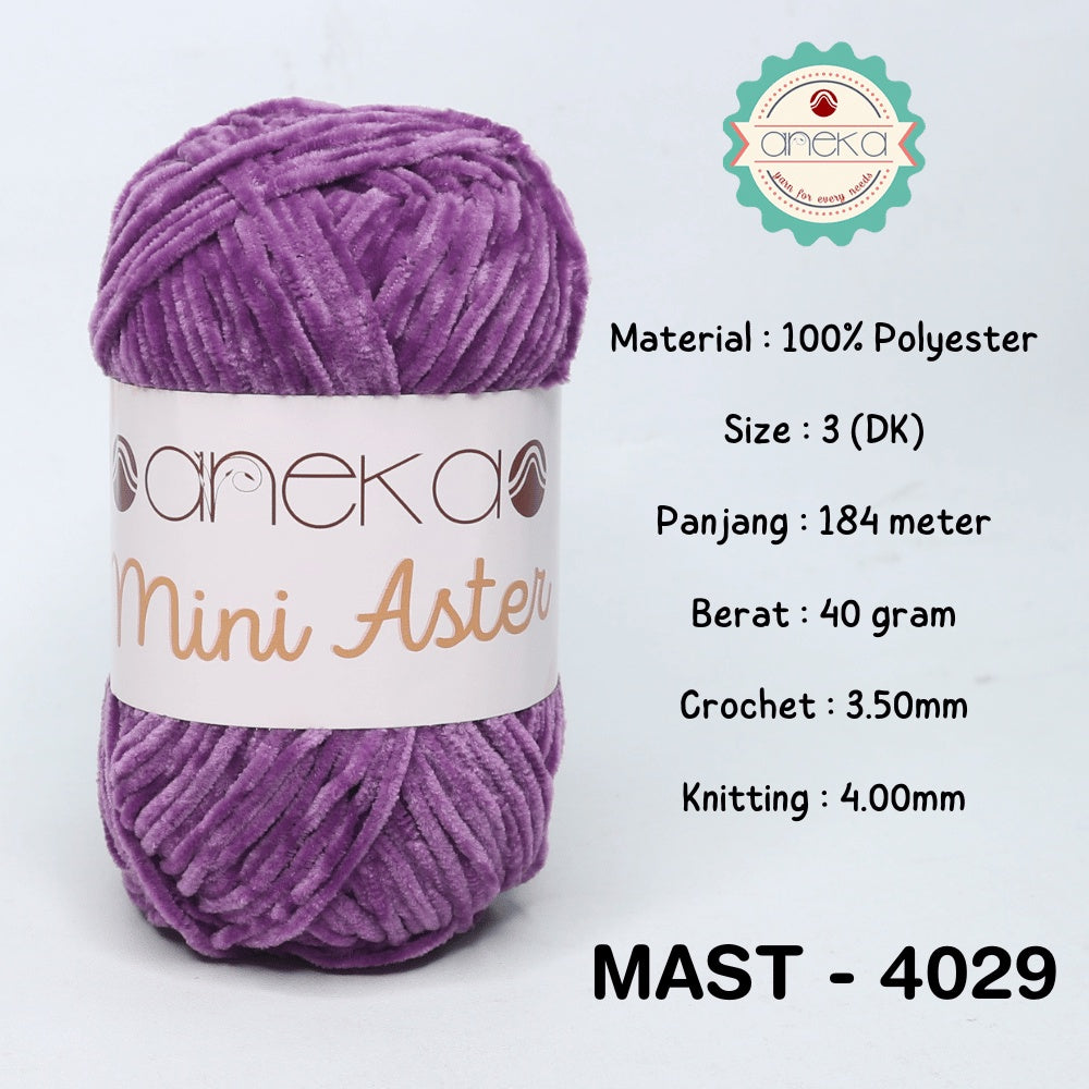 KATALOG - Benang Rajut Mini Aster / Velvet / Bludru Yarn