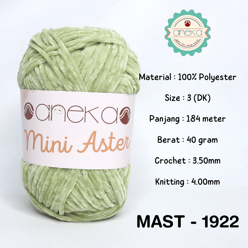 KATALOG - Benang Rajut Mini Aster / Velvet / Bludru Yarn