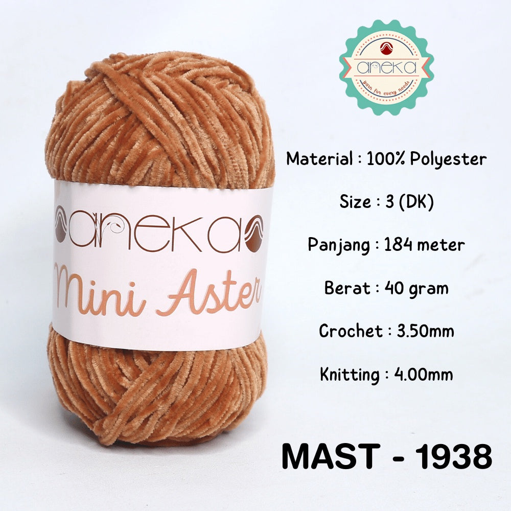 KATALOG - Benang Rajut Mini Aster / Velvet / Bludru Yarn