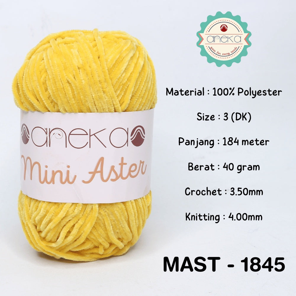 KATALOG - Benang Rajut Mini Aster / Velvet / Bludru Yarn