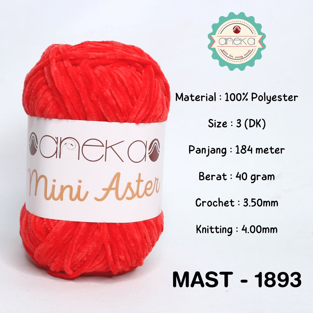 KATALOG - Benang Rajut Mini Aster / Velvet / Bludru Yarn