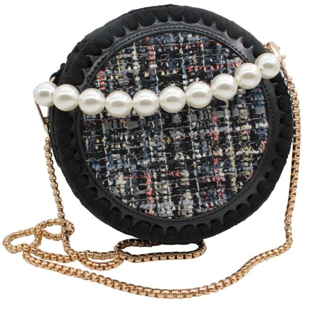 ANEKA - DIY Kit Tas Tweed Rajut Rantai Mutiara / Crochet Bag