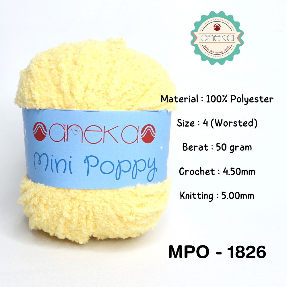 KATALOG - Benang Rajut Handuk Mini Poppy / Towel Yarn