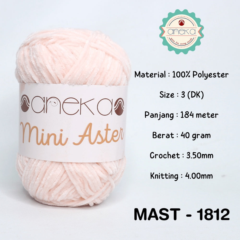 KATALOG - Benang Rajut Mini Aster / Velvet / Bludru Yarn