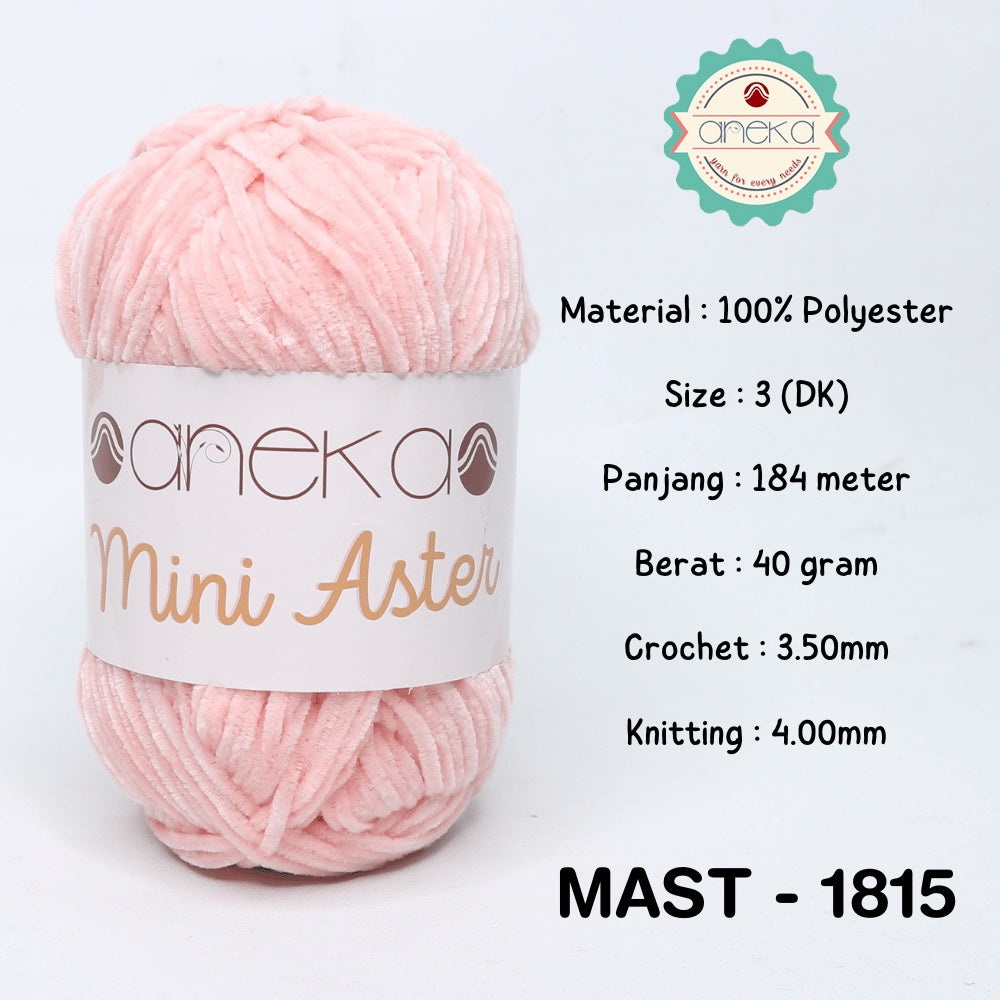 KATALOG - Benang Rajut Mini Aster / Velvet / Bludru Yarn