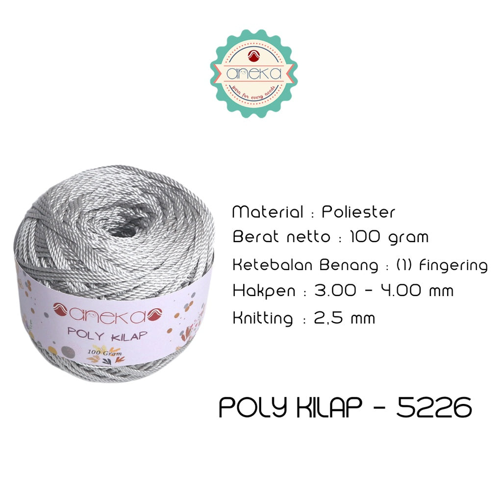 KATALOG - PREMIUM Benang Rajut Polyester/ Poliester / Poli Poly Kilap Warna PART 1