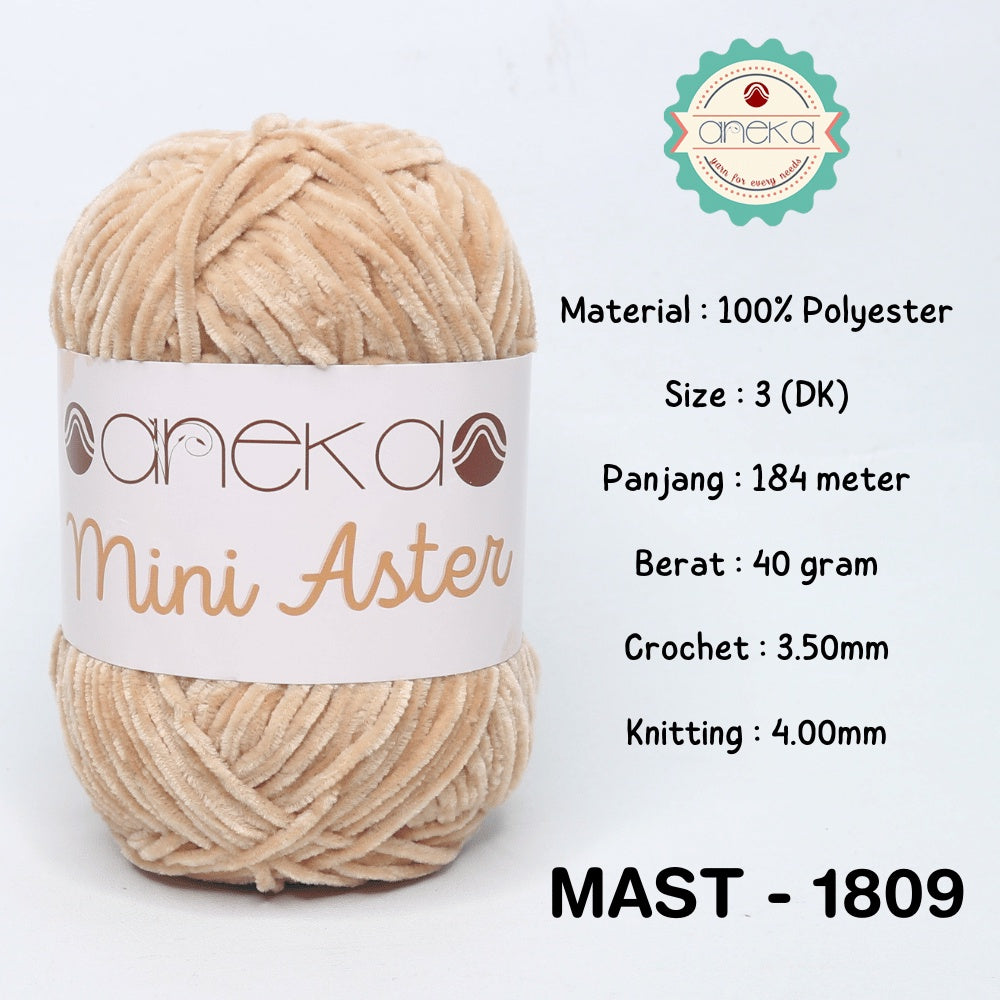 KATALOG - Benang Rajut Mini Aster / Velvet / Bludru Yarn