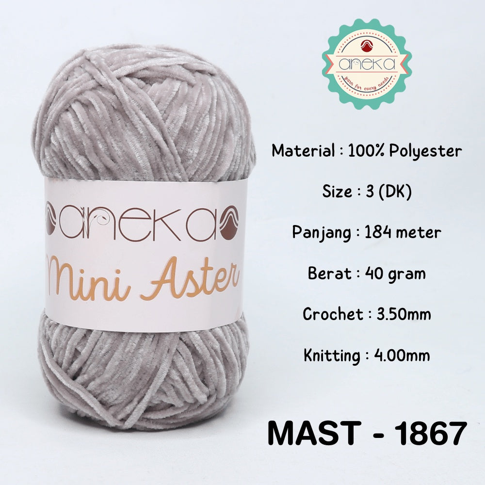 KATALOG - Benang Rajut Mini Aster / Velvet / Bludru Yarn