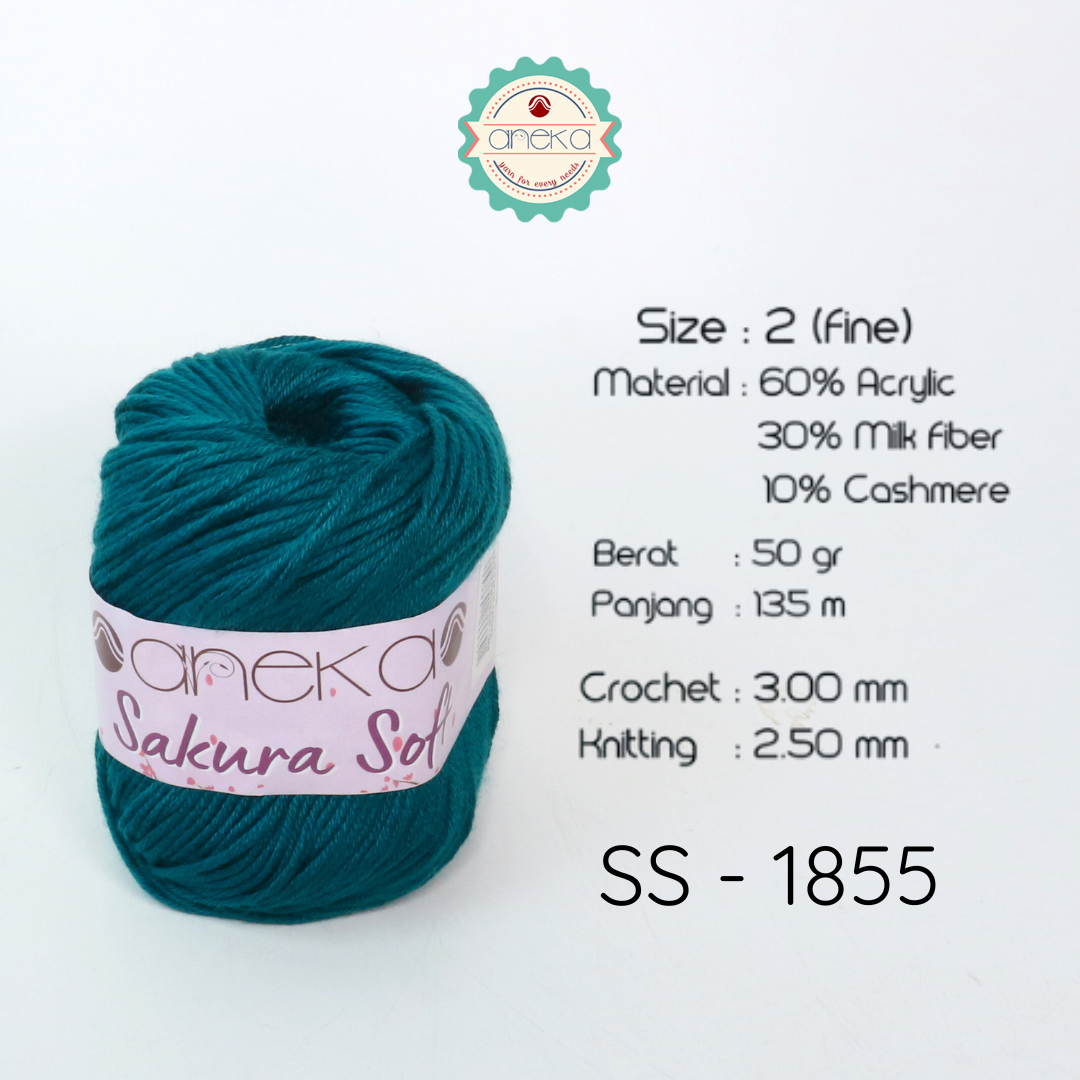 KATALOG - Benang Rajut Sakura Soft / Silk Cotton Milk Cotton Yarn Part 1