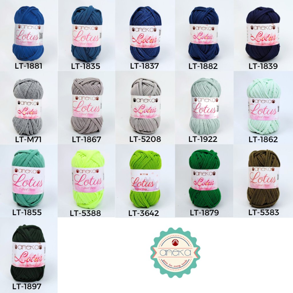 KATALOG - Benang Rajut Lotus / TShirt / Kaos Yarn Part 1