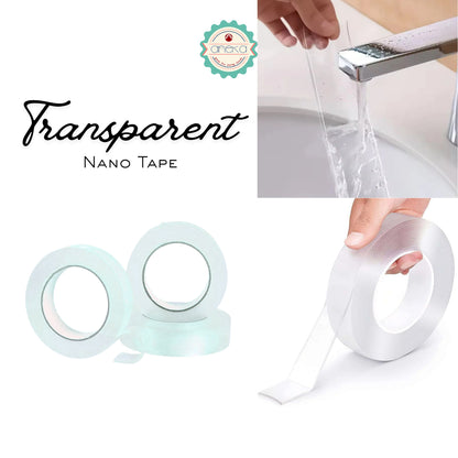 ANEKA - Tape Bening / Transparent Nano Tape Washable And Reusable Double-sided Adhesive