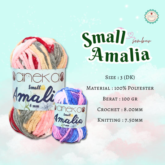 KATALOG - Benang Rajut Small Amalia Sembur  / Chenille Mix Colors Crochet Knitting  Yarn -  Part  2