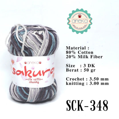 CATALOG - Sakura Milk Cotton Chunky Mix Sembur Mix Cotton Knitting Yarn PART 3