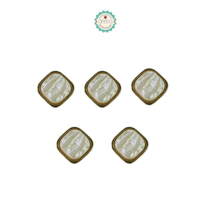 ANEKA - [5PCS] Kancing Baju Motif Marble Mewah / Tiny Button 10mm Premium