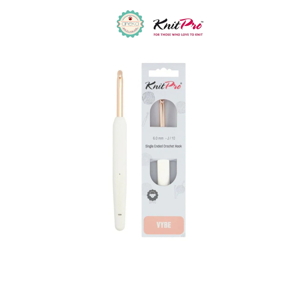 KNITPRO - Vybe Single Ended Crochet Hooks / Alat Rajut Hakpen