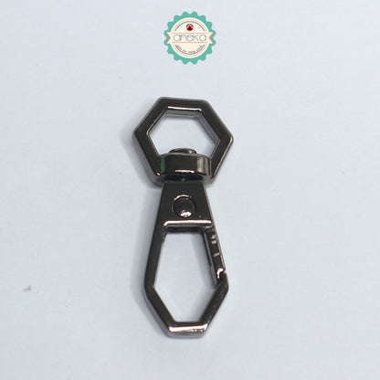ANEKA - [2PCS] Kait Tas Octagonal Hitam / Emas / Silver / Bakar