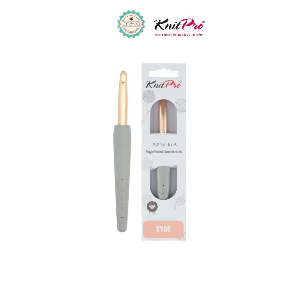 KNITPRO - Vybe Single Ended Crochet Hooks / Alat Rajut Hakpen