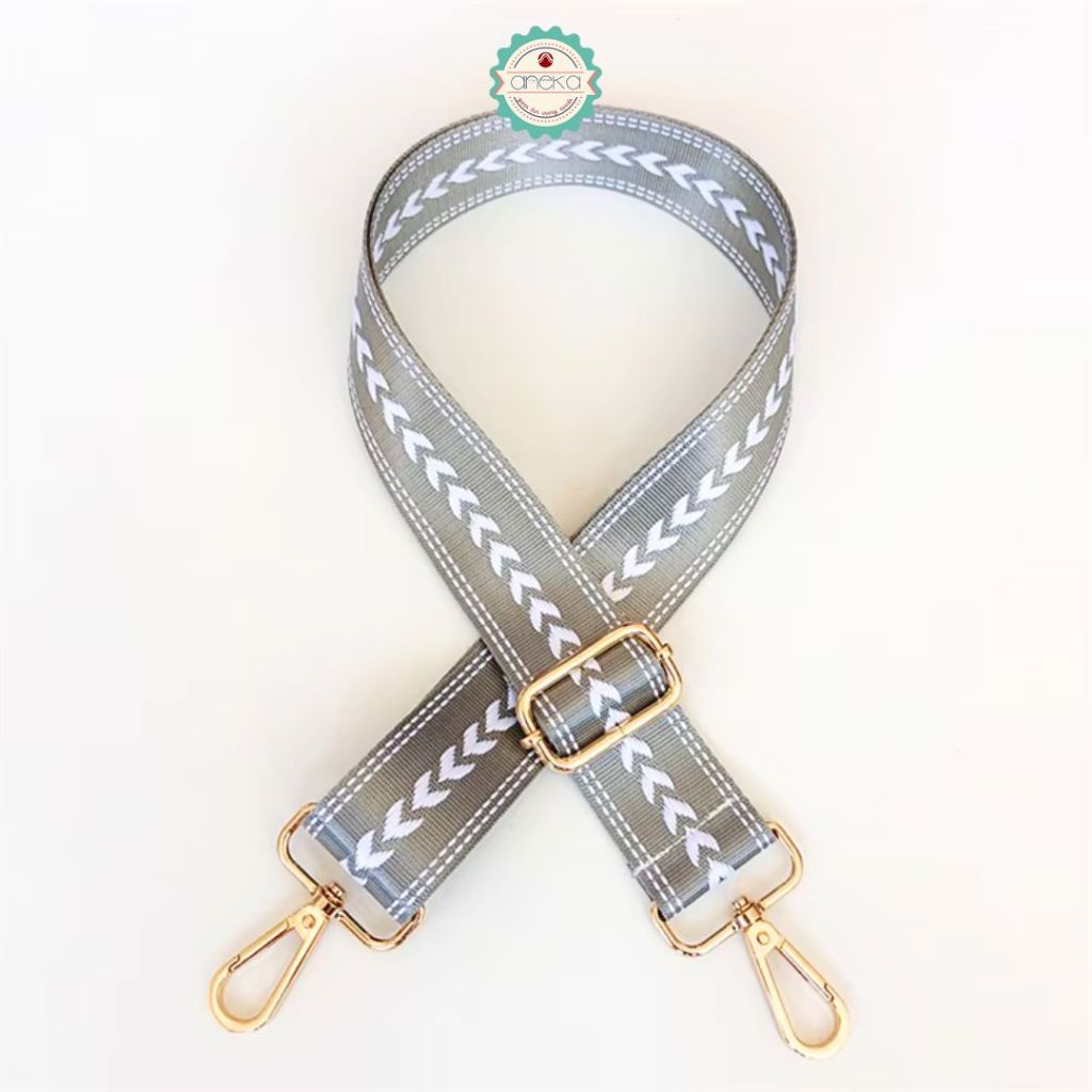 ANEKA Tali Tas Motif Bahan Nilon Shoulder Sling Bags Crossbody Nylon Adjustable Extended Replacement