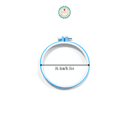 KATALOG - Pemidangan Plastik Bulat Warna-Warni / DIY Frame Embroidery Hoops Rings Needlecraft