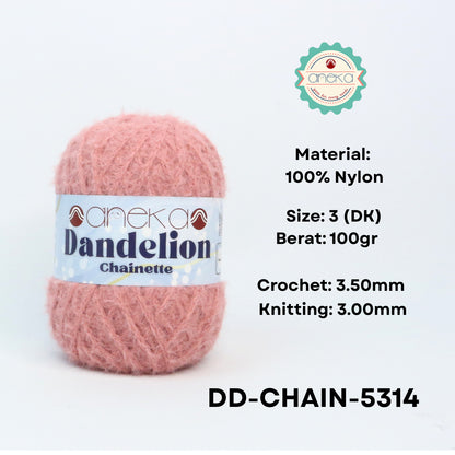 KATALOG - Benang Rajut Knitting Dandelion Chainette / Crochet Yarn Nylon / Nilon
