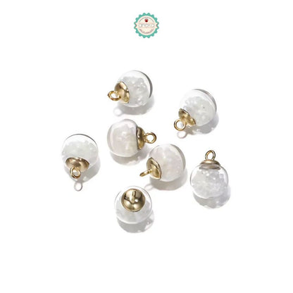 ANEKA - [5PCS] Charm Bola Kristal / Liontin / Pendant /  Luminous Transparent Glass Ball DIY Accesories