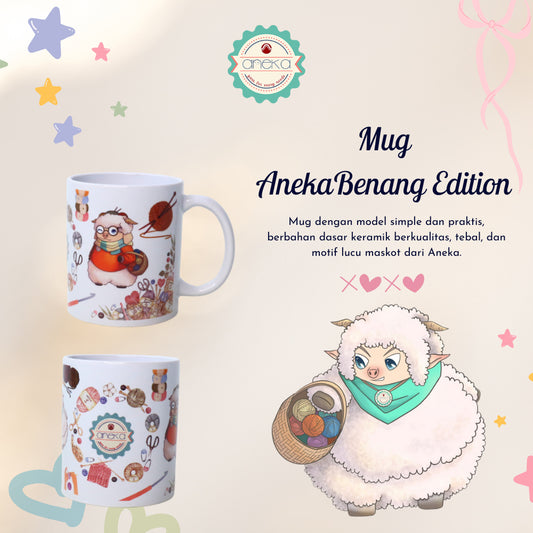 ANEKA - Mug Keramik Tebal Tahan Panas / Gelas / Cangkir Minum Merchandise