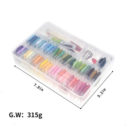 [Package] Embroidery Thread / Embroidery in 50 complete colors + Tools + box