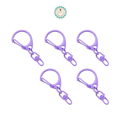 ANEKA - [5PCS] Kait Carabiner Bentuk C / Clasp Buckle Keychain Hook Premium