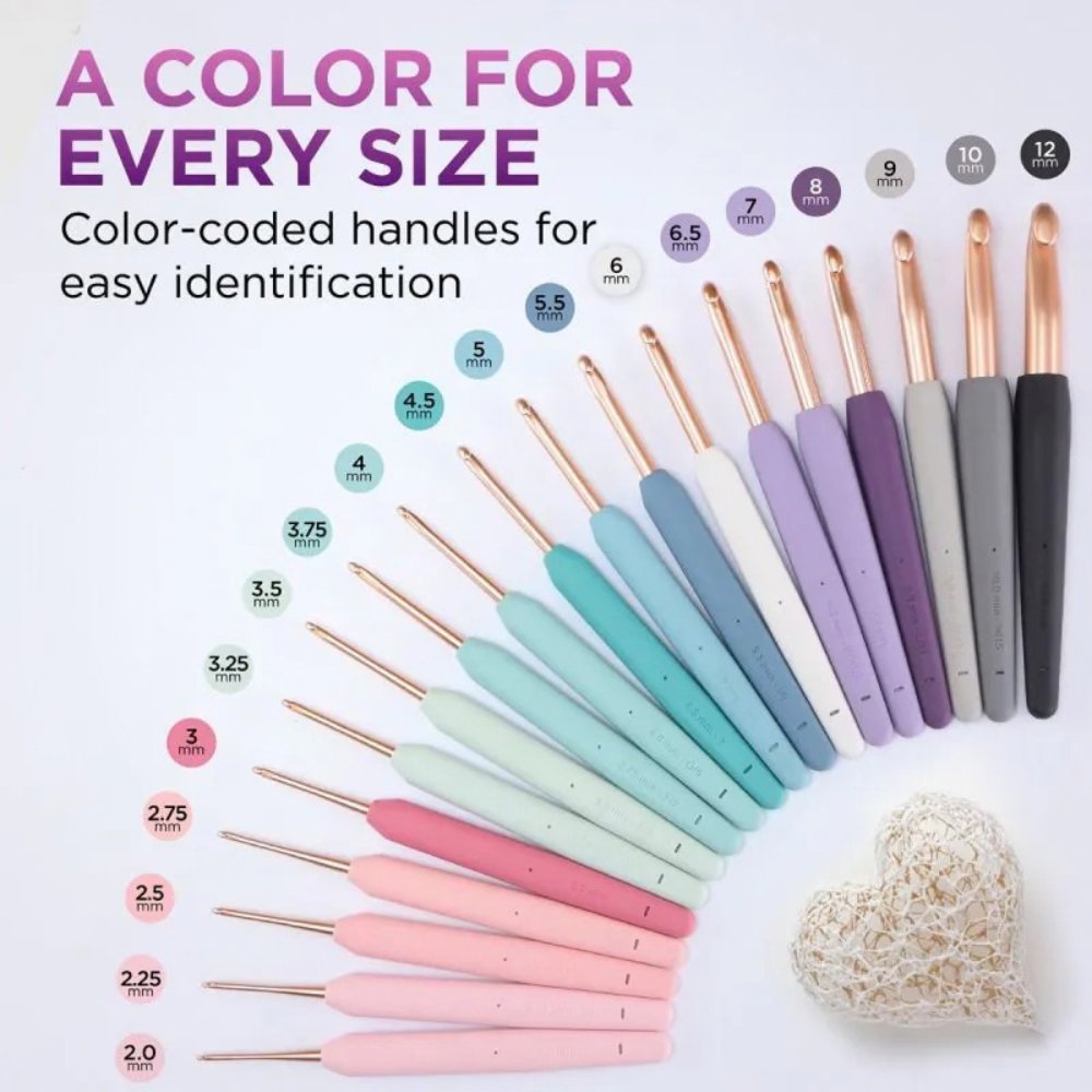 KNITPRO - Vybe Single Ended Crochet Hooks / Alat Rajut Hakpen