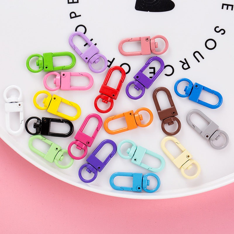 ANEKA - [4PCS] Kait Hook Gantungan Kunci Lobster Warna DIY / Pengait Tas