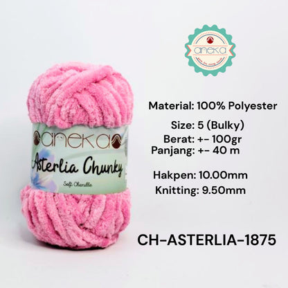 KATALOG - Benang Rajut Asterlia Chunky / Soft Chenille / Crochet Knitting Yarn
