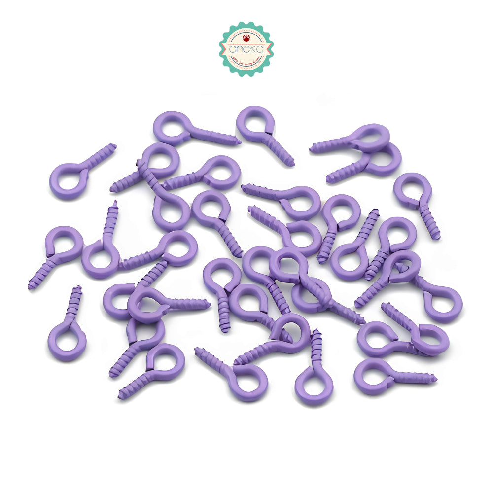 KATALOG - [100 PCS] Paku Ulir Warna / / Pin Mata / Sekrup Kecil Berulir / Screw Eye Hook