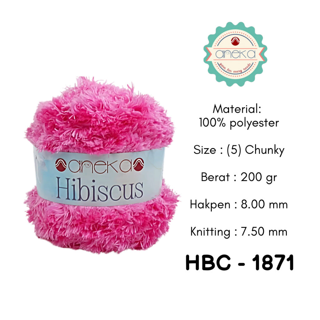 KATALOG - Benang Rajut Hibiscus / Eyelash Coral Mink Feather Crochet Knitting Yarn