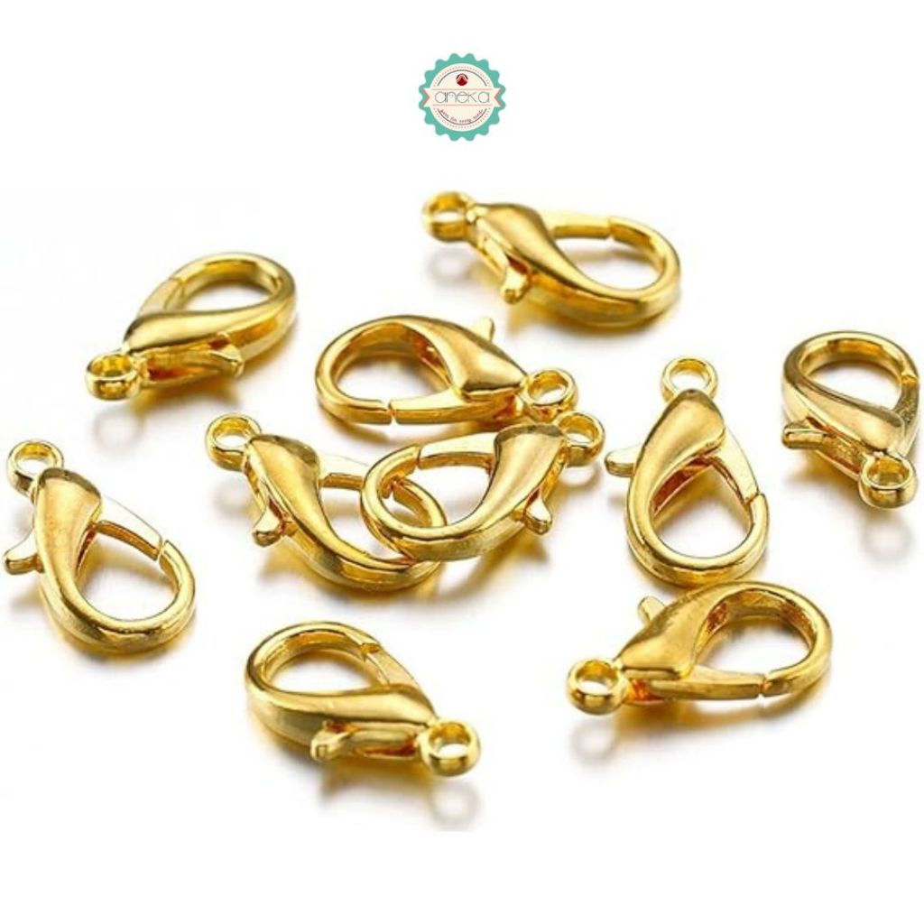 ANEKA - [12PCS] Kokot Udang / Pengkait strap masker/ mini lobster hook / Metal Clasp Connector / DIY Jewelry