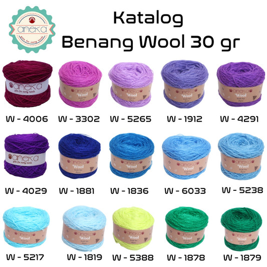 KATALOG - Benang Rajut Wool / Wol / Siet Yarn 30 dan 50 gram - 3