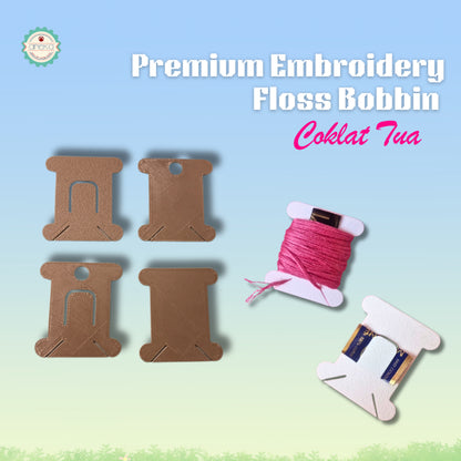 ANEKA - [10PCS] 3D Print Bobbin Card / Papan Benang Jahit Rajut