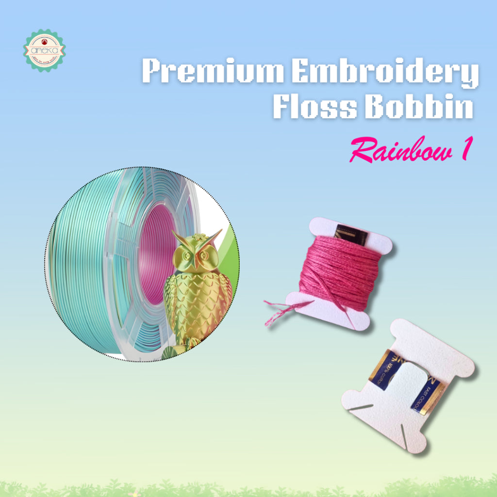 ANEKA - [10PCS] 3D Print Bobbin Card / Papan Benang Jahit Rajut